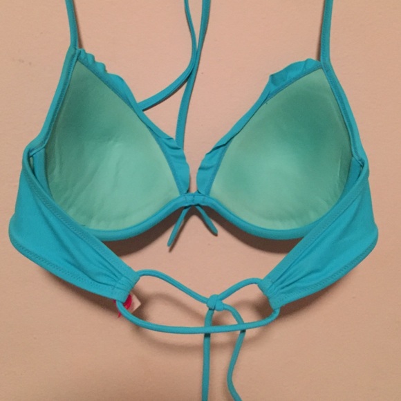 Blue Victoria Secret Bikini top!! Used once! - Picture 3 of 3