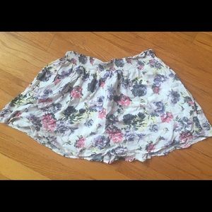 Flare floral circle skirt