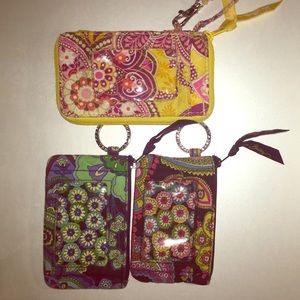 3 Vera Bradley wallets