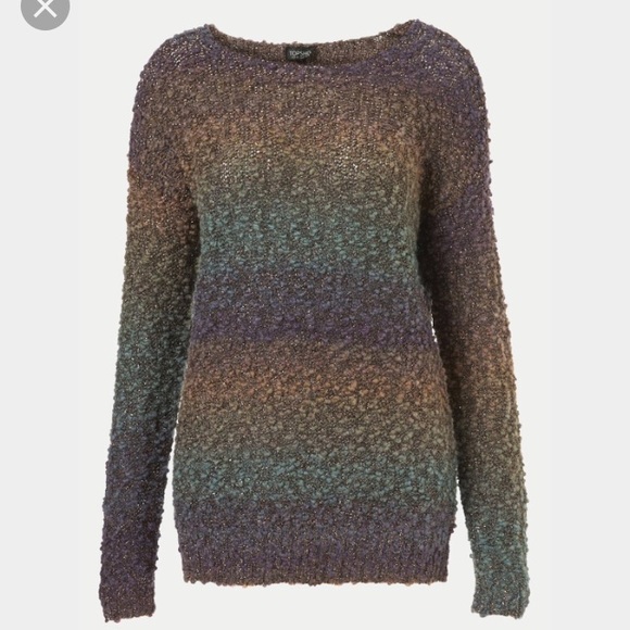 TopShop Ombré Lurex Sweater Sz XSmall or Small