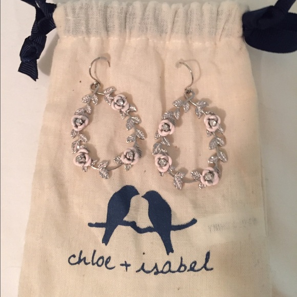 Chloe + Isabel Silver Rose Earrings