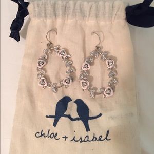 Chloe + Isabel Silver Rose Earrings