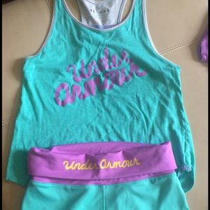 Under Armour Tank Size YMD ~ Shorts Size YSM