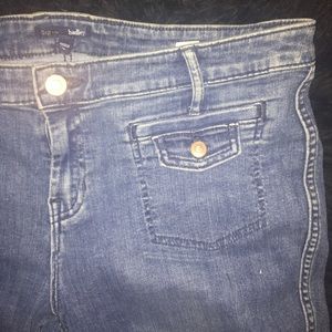 Retro High Waisted Denim Bell Bottoms