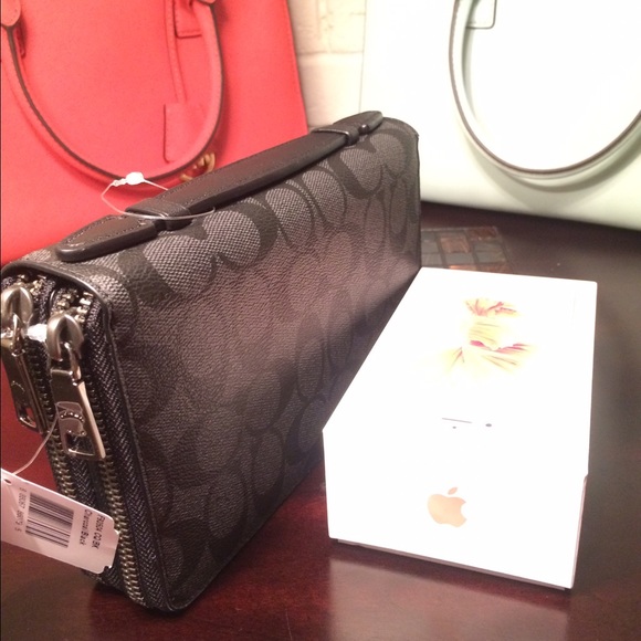 Coach Bags Coach Monogram Double Zip Travel Wallet Poshmark