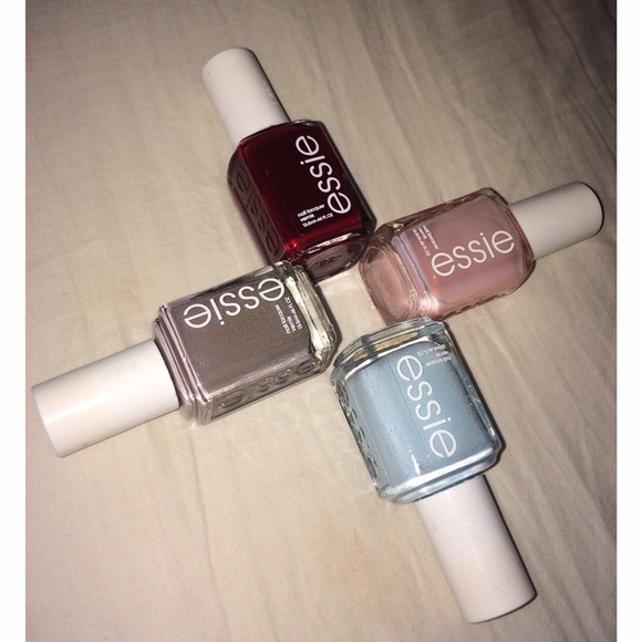4 Essie nail polishes