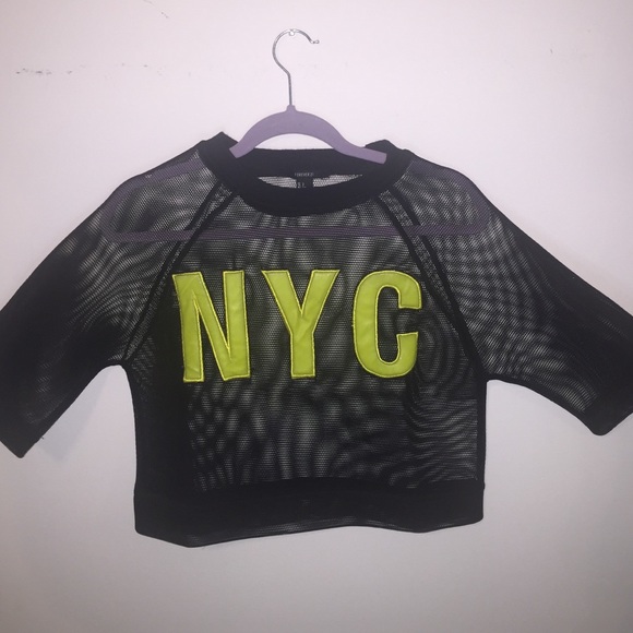 NYC Mesh Crop Top F21