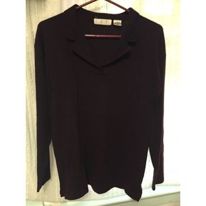 Dark purple cashmere sweater