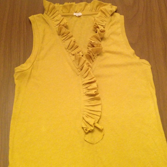 $49 J. CREW Cute Ruffled Tank XS 🇺🇸$FIRM$🇺🇸