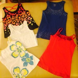 Justice tank tops. Size 10 & 12