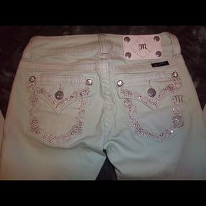 Mint Miss Me Jeans