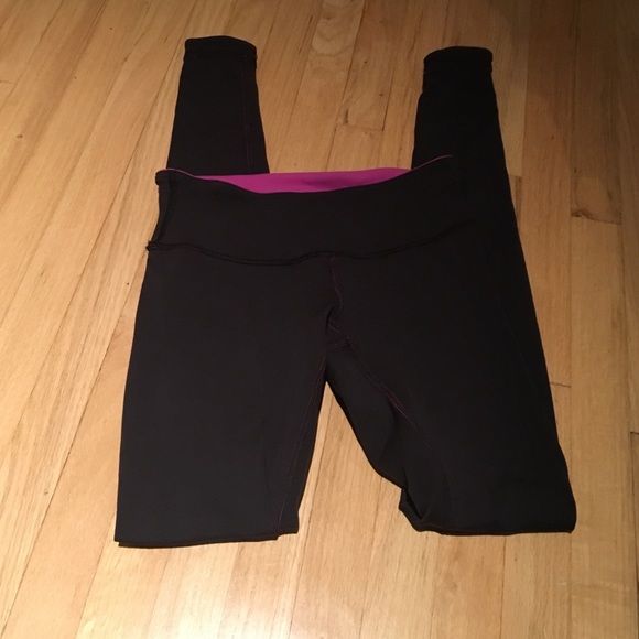 RESERVED Pink and Black Lululemon Leggings