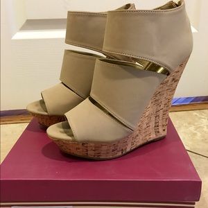 Beautiful summer tan wedge