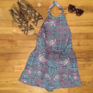 Backless romper