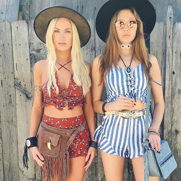 LF Other - LF two piece red floral set