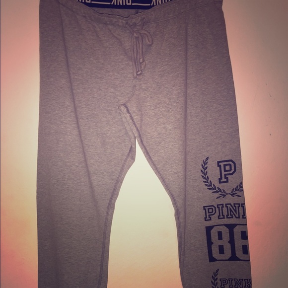 VS PINK Grey Sweat Pants
