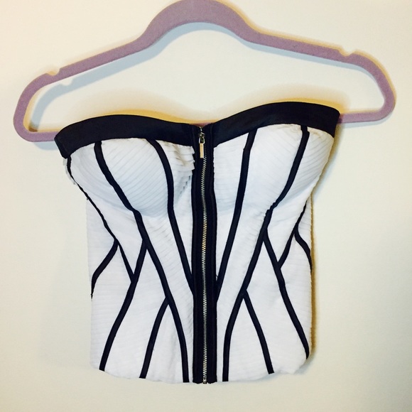 Vintage Bebe Bustier Tube Top (XSmall)