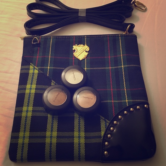 MAC cross body make up bag and 3 eyeshadow