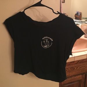 Brandy Melville black crop top