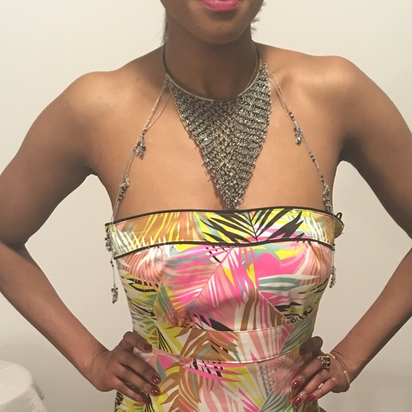 Neon Floral Sundress - Picture 3 of 3