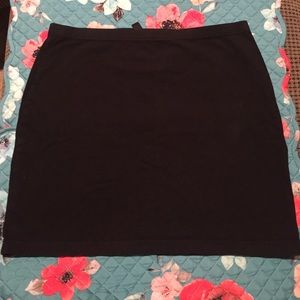Black pencil skirt