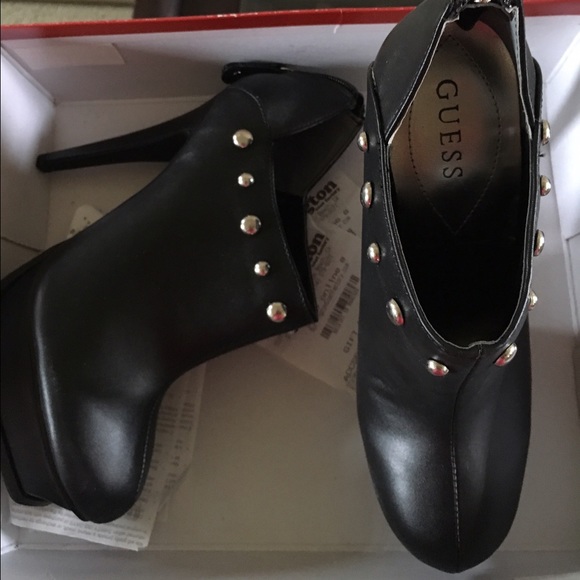 Guess Black Platform Booties