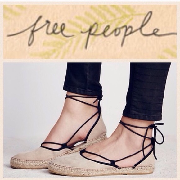 Free People Shoes - LIKE NEW!  Free People suede espadrille sandals