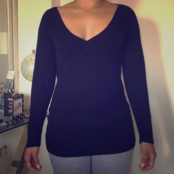 Puma Black V-Neck Sweater