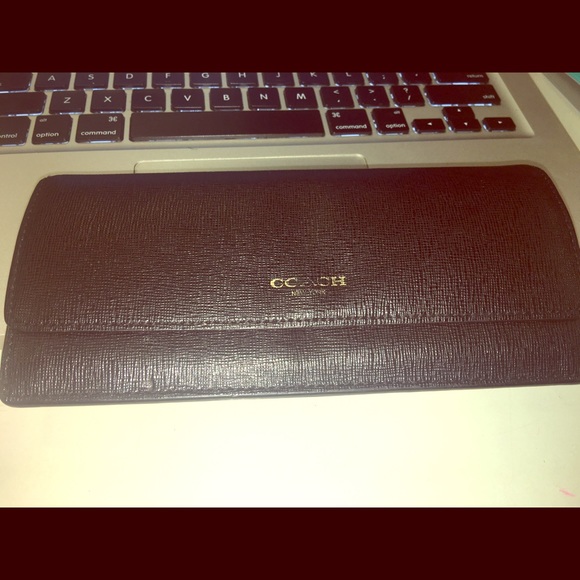 Coach Black Leather Wallet * SOLD