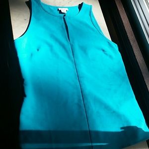 Teal Keyhole Top