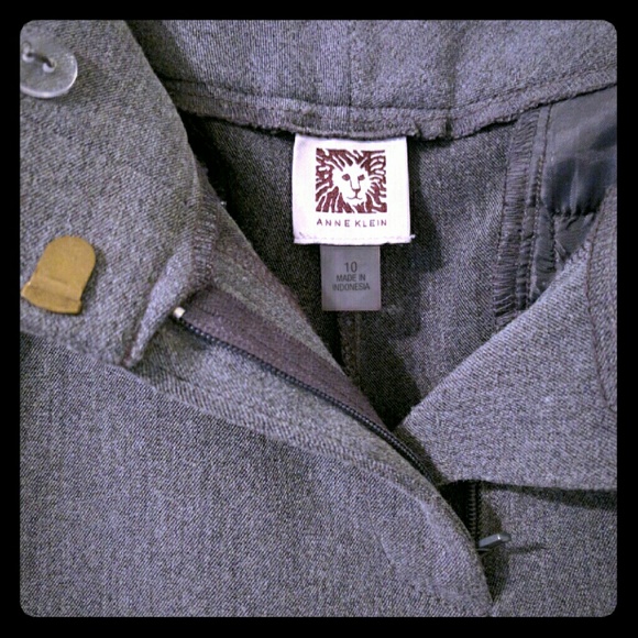 Anne Klein gray work trousers