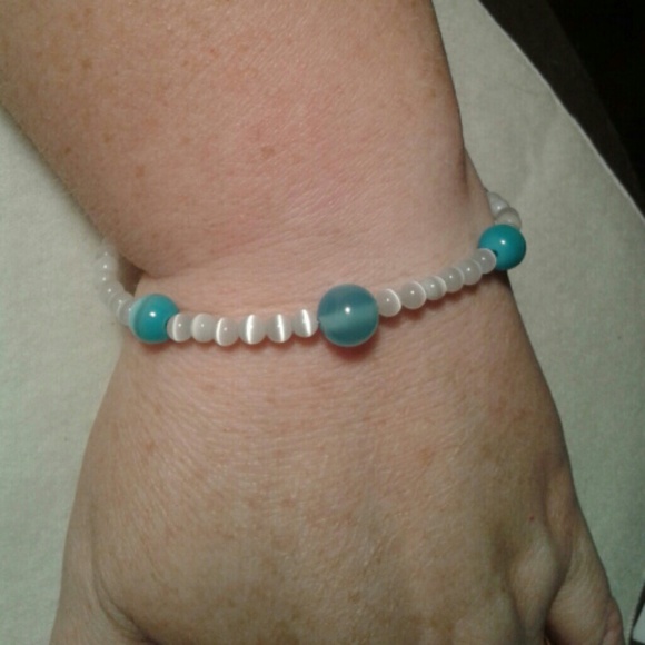 Blue and White Bracelet