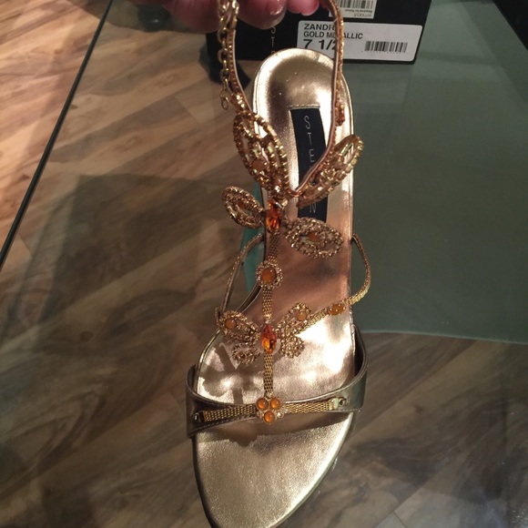 Steve Madden Gold Metallic Heels