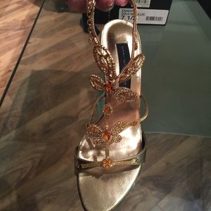 Steve Madden Gold Metallic Heels