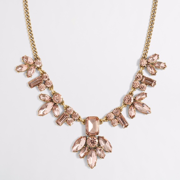 J CREW PEACH BLUSH CRYSTAL NECKLACE. LAST ONE - Picture 6 of 6