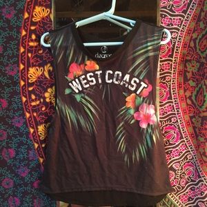 West Coast Floral Crop Top
