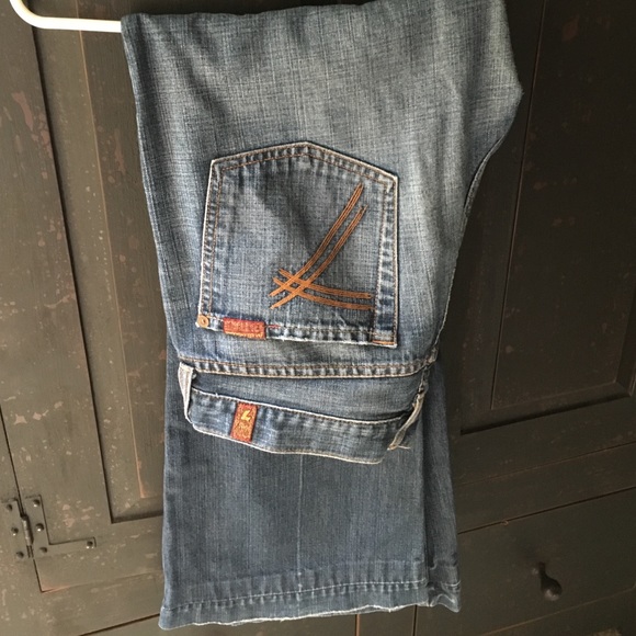 7 For All Mankind Dojo Flare Jeans size 28