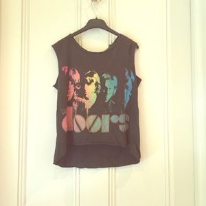 Beatles Edgy Sleeveless Top (gray)