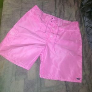 Men's vineyard vines hot pink bathing suit