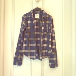 Abercrombie and Fitch chequered long sleeved shirt