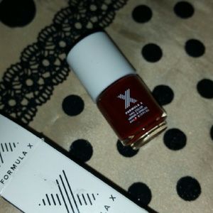 Formula X red nail polish in for alarm NIB