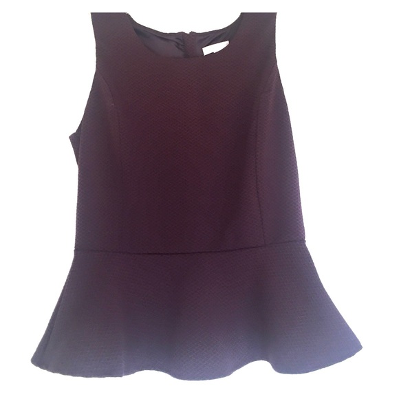NY&Co Plum Peplum Top