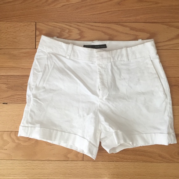 Zara Detail White Shorts - Picture 1 of 4