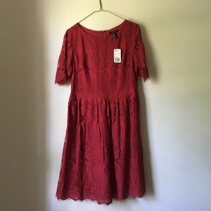 Forever 21 Red Lace Dress