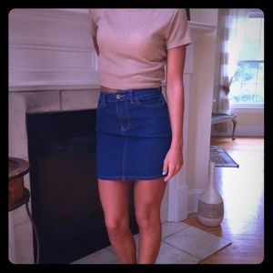 High waisted jean skirt!