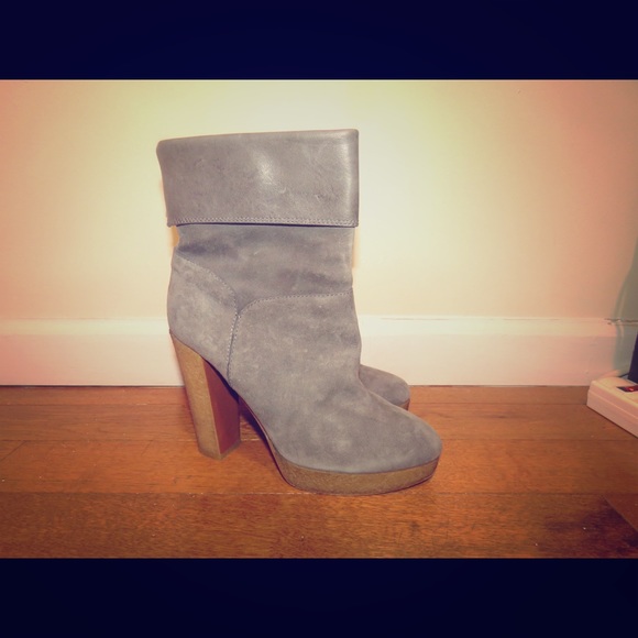 Moschino Gray Boots