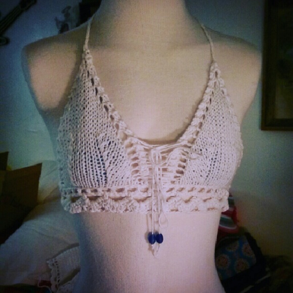 Crochet bikini top