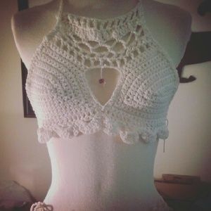 Crochet bikini top