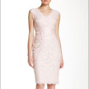 Adrianna Papell Blush Sleeveless Banded Dress
