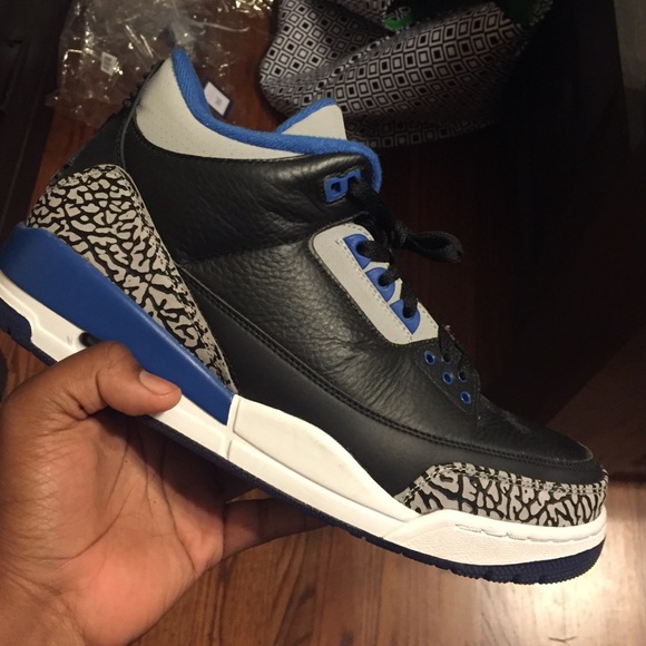 AIR JORDAN 3 RETRO 'SPORT BLUE' - Picture 1 of 4